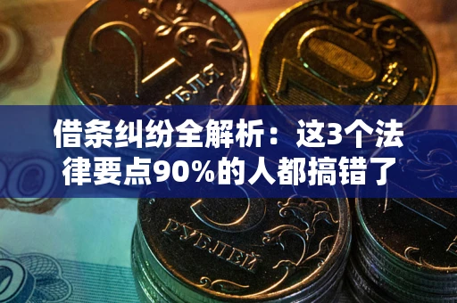 北京借条纠纷全解析：这3个法律要点90%的人都搞错了