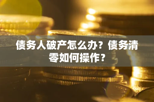 北京债务人破产怎么办？债务清零如何操作？