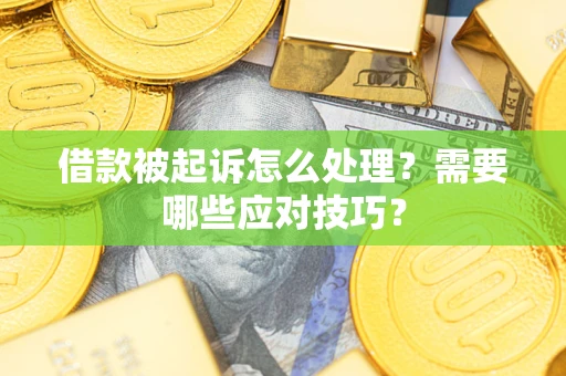 北京借款被起诉怎么处理？需要哪些应对技巧？