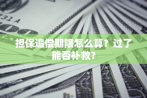 北京担保追偿期限怎么算？过了能否补救？